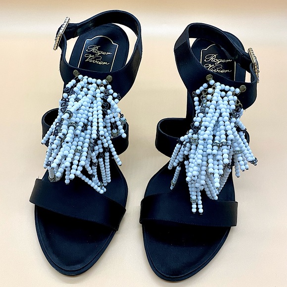 Roger Vivier Tassel Bead Embellished Pump size 40 - Picture 3 of 7